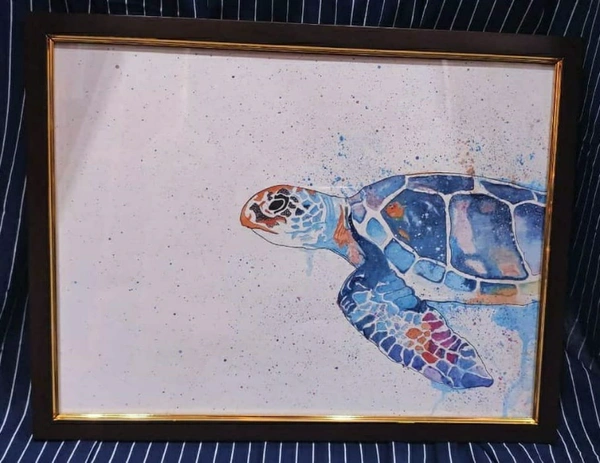 Watercolor Painting - TURTLE  